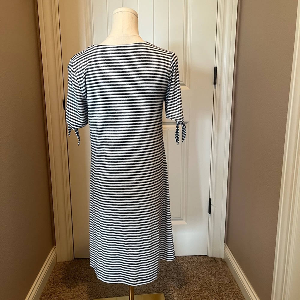 GAP Black and White Striped Mini Dress - Picture 3 of 4